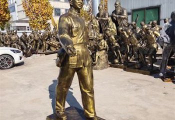 街头雷锋雕塑 大型别墅区人物雕塑 黄铜英雄雕塑